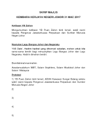 Jadual waktu solat johor bahru waktu solat adalah peruntukan tempoh atau selang masa tertentu bagi masyarakat muslim menjalani syariat solat sama ada fardhu ataupun sunat. Skrip Majlis Kembara Kerjaya Negeri Johor 31 Mac 2017 Ketibaan Yb Zaiton