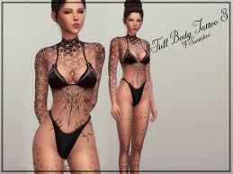 Tattooed body parts soulja full upper body tattoo full body tattoo. Full Body Tattoo 3 The Sims 4 Catalog