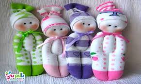 صنع دمى من الجوارب اسعدي اولادك بصنع لعب أطفال من الجوارب القديمة Sock Dolls Sewing Toys Sock Doll