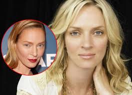 Uma Thurman, como Renée Zellweger, está irreconocible