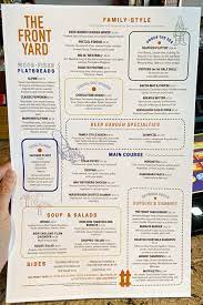 Menu for the front yard. Front Yard At Ellis Island Is Worth The Wait