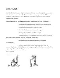 Sikap lilin adalah sikap meluruskan badan dengan sikap. Sikap Lilin