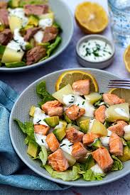 Salade De Pommes De Terre Avocat Et Saumon Amandine Cooking Idee Recette Salade Salade Pomme De Terre Recette De Salade Composee
