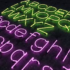 Letter from a to z. Neon Alphabet 3d Model 5 Obj Fbx Max Free3d