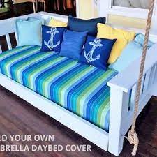 This patio daybed is based on a contemporary design style, ideal for enjoying your leisure time. Sunbrella Custom Daybed Cushion Crib Bed Size Porch Swing Etsy Daybed Covers Sunbrella Outdoor Cushions Outdoor Mattress