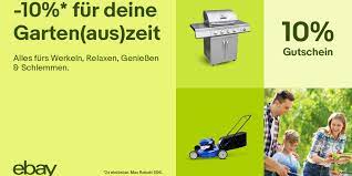 Der gutschein ist nur bei ebay.de einlösbar. Bereit Fur Die Warmen Tage Bei Ebay 10 Prozent Auf Produkte Fur Den Garten Sparen Ebay Inc