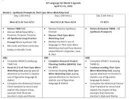 Ap Lang Q3 Week 9 Synthesis Prompts Their Eyes Were