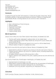 Check out the free resume templates word that look like photoshop designs. Professional City Clerk Templates Myperfectresume