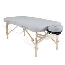 There are many types of massage tables that will help you to adjust the height or recline it. Earthlite Spirit Portable Massage Table