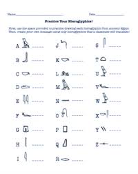 Egyptians wrote in hieroglyphs up to about the rosetta stone 400 ad. Ancient Egypt Hieroglyphics Activity By Teachingancient Tpt