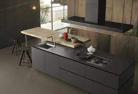 poliform artex kitchen and ics stool in oak contemporary kitchen design contemporary kitchen modern kitchen