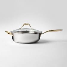 Cravings By Chrissy Teigen 5qt Stainless Steel Saute Pan With Lid Cookware And Bakeware Stainless Steel Cookware Stainless