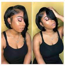 Pin On Hairstyles For Black Women Short Bob Hairstyles For Black Women Quick Weave Sew Weave Bob Hairstyles Curled Bob Hairstyle Messy Bob Hairstyles