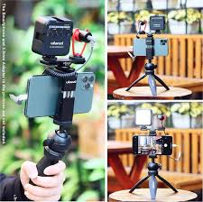 bol com ulanzi smartphone vlog kit extra mini statief telefoonhouder dual cold shoe mount