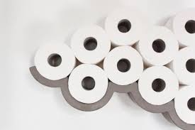 Concrete Cloud Shaped Toilet Roll Holder Amazing Product Design Toilettenpapier Halterung Toilettenpapierhalterung Klopapier