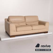 Leather furniture can last a lifetime, if properly cared for, and increases in beauty the more it is used. Natuzzi 2085 Leather Sofa Set Beige Two Seater Stool 15229 Ebay