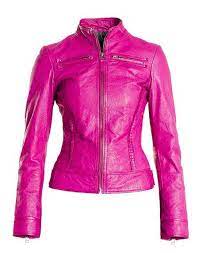 Hot Pink Leather Jacket I Have To Have This Jacket To Wear Riding Leather Jackets Women Jackets For Women Leather Jacket Style