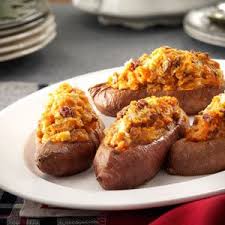 Apple Pecan Stuffed Sweet Potatoes Recipe Food Sweet Potato Recipes Recipes