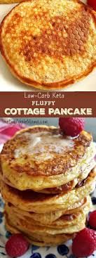 Fluffy Low Carb Cottage Pancakes Daily Yum Recipe Recipes Keto Recipes Low Carb Keto