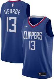 Clippers acquire paul george in summer's most shocking move. Nike Men S Los Angeles Clippers Paul George 13 Royal Dri Fit Swingman Jersey Dick S Sporting Goods
