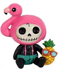 Esschert design hot sale plastic pink merchandise flamingo. Flamingo Star Furry Bones Small As A Decoration Horror Shop Com