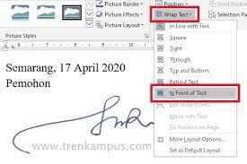 Cara Membuat Scan Tanda Tangan Transparan Di Ms Word Tren Kampus