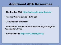 Book citations in apa generally require. Purdue Owl Apa Style Guide