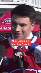 Nick Suzuki's Journey to Learn French as Canadiens Captain