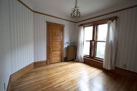 Find the perfect victorian bedroom stock photo. Bedroom With Blue Striped Wallpaper Making It Lovely