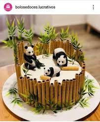 Panda Cake Gateau Design Cupcakes Au Fondant Dessert Fraise