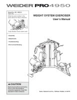 Weider Pro 4950 Weight Exerciser English Manual