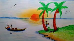 How To Draw Winter Morning Scenery With Titi Oil Pastel Colours Youtube Oil Pastel Colours Oil Pastel Scenery Paintings