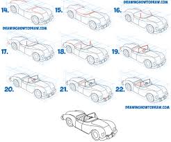 Bride on retro convertible car just married couple. How To Draw A Car Convertible In Two Point Perspective Easy Step By Step Drawing Tutorial How To Draw Step By Step Drawing Tutorials