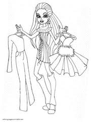 Girls and boys, monster high. Abbey Bominable Coloring Pages Monster High