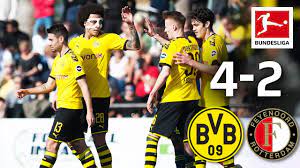 Dortmund (bundesliga) current squad with market values transfers rumours player stats fixtures news. Borussia Dortmund Vs Feyenoord Rotterdam 4 2 Highlights First Bvb Win This Year Youtube
