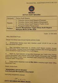 The audit act 1957 require the auditor general to audit the federal government's financial statement, financial management, activities of the ministries/departments as well as management of the federal government companies and submit his reports to his majesty, seri paduka baginda yang. Ketua Audit Negara Positif Covid 19 Pm Semua Pegawai Kanan Terpaksa Kuarantin 14 Hari