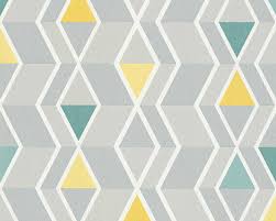 While the yellow and green combination creates a warmer, more intimate appeal, the blue and green mix brings home the breezy delights of summer! A S Creation Wallpaper Graphics Green Grey Yellow 329931