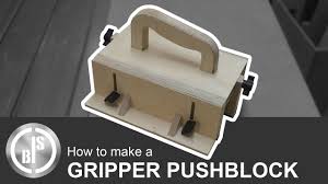 This Device Makes Working On The Table Saw A Lot Safer Diy Gripper Pushblock Youtube Diy Table Saw Table Saw Push Stick Table Saw