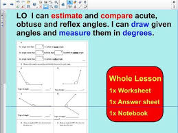 Drawing Angles And Measuring Angles Using A Protractor Ks2 Year 5 6 Whole Lesson Measuring Angles Drawing Angles Lesson Note that these are not drawn to scale so the angle cannot be measured, it has to be calculated from the knowledge that there are 180 degrees. drawing angles and measuring angles