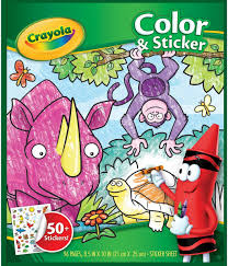 Download Amazon Com Crayola Animal Coloring Pages And Stickers 96 Pages Gift For Kids Ages 3 4 5 6 Toys Games