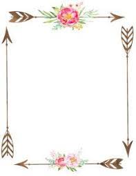 Boho Style Border Flower Border Border Template Border Flower