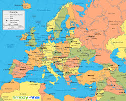 Europe is one of 7 continents illustrated on our blue ocean laminated map of the world. Europe Map Wales