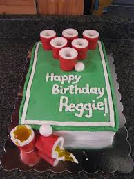 Beer Pong Birthday Cake Birthday Cakes Beer Birthday 21st Birthday Cakes Birthday Cake For Him