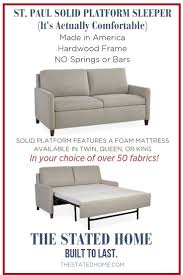 Learn more about our sleeper sofa sizes and options. St Paul Solid Platform Foam Mattress Sleeper Sofa Sleeper Sofa Foam Mattress American Furniture