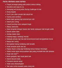 Anak kedua memang terkadang sering terlupakan dan sering mengalah karena mereka harus patuh pada kakak dan mengalah sama adiknya. Info Fakta Anak Ketiga Ira Mommy Si Kembar