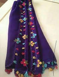 Mor Yazma Igne Modelli Cicekli Oya Nazarca Com Oya Yazma Mor