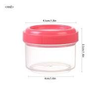 4Pcs Mini Clear Plastic Jars with Leakproof Lids, Reusable ...