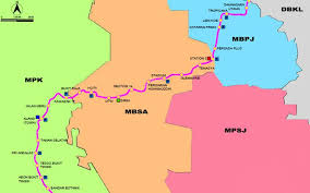 Kuala lumpur lrt, monorail map also known as: Kuala Lumpur Lrt Line 3
