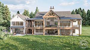 If you plan to build on a sloping lot, consider a. 1 Story Modern Farmhouse Lake House Plan Valley View