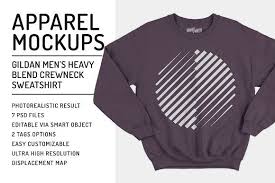 Gildan Crewneck Sweatshirt Mockups Clothing Mockup Sweatshirts Crew Neck Sweatshirt
